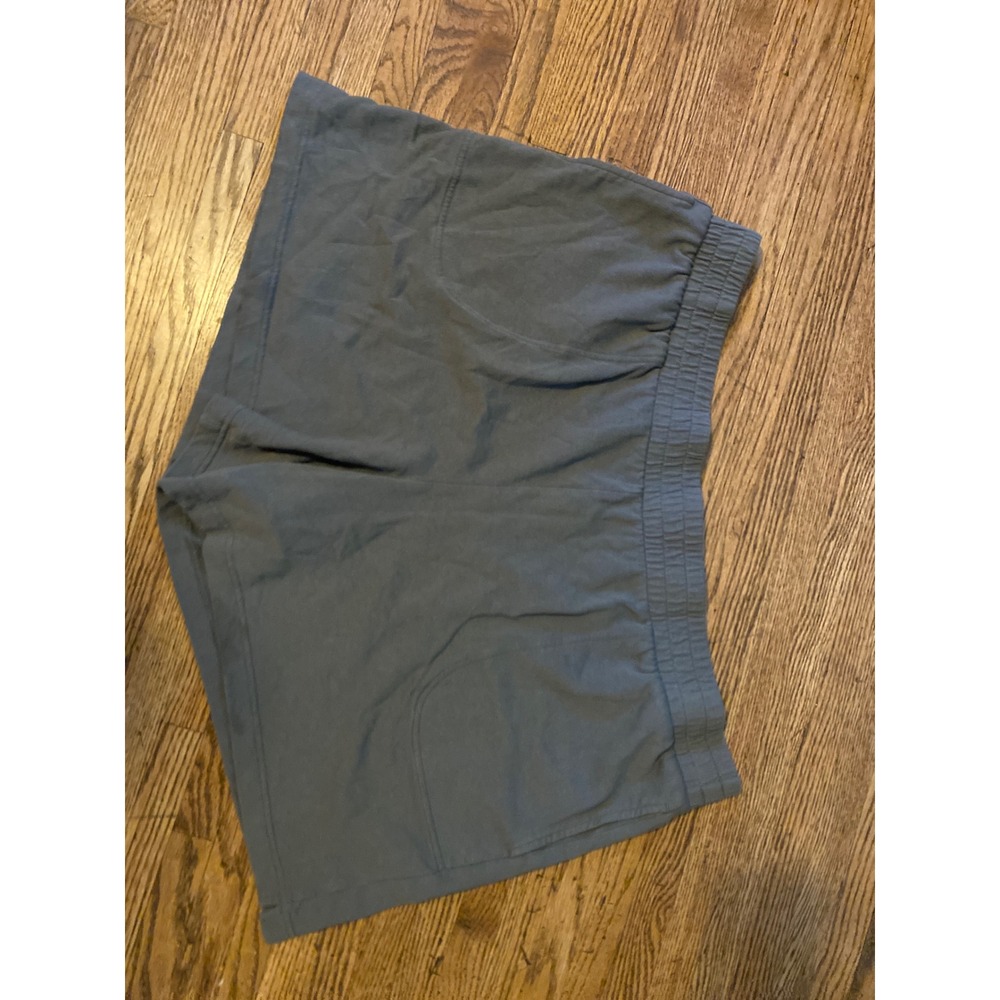 Terra & Sky Green Knit Lounge Shorts Plus Size 3X 24W-26W Elastic Waist Pockets